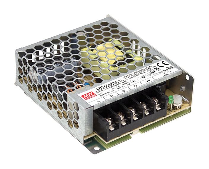 LRS-35-5 POWER SUPPLY, AC-DC, 5V, 7A MEAN WELL