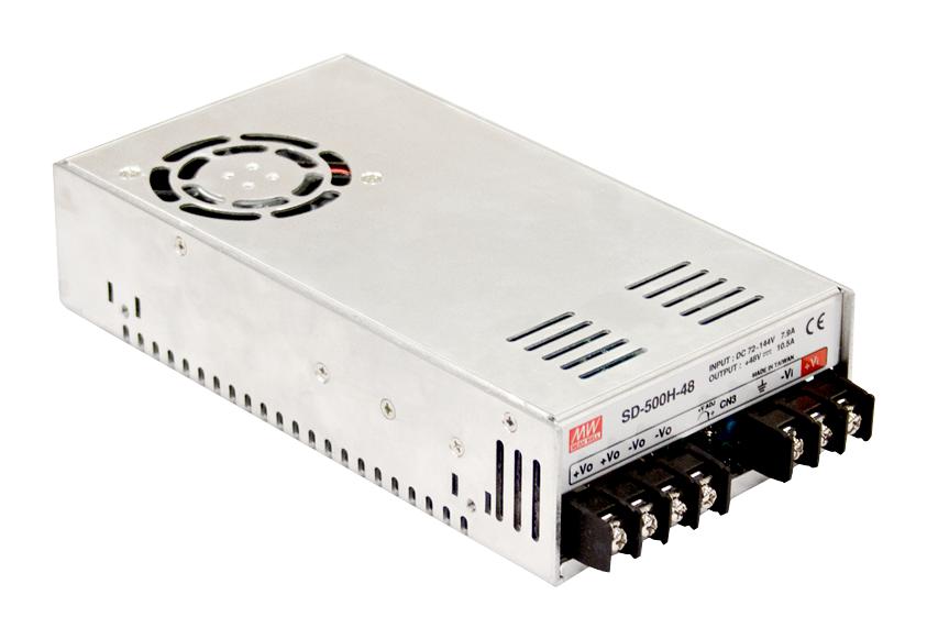 SD-500H-12 DC-DC CONVERTER, 12V, 40A MEAN WELL