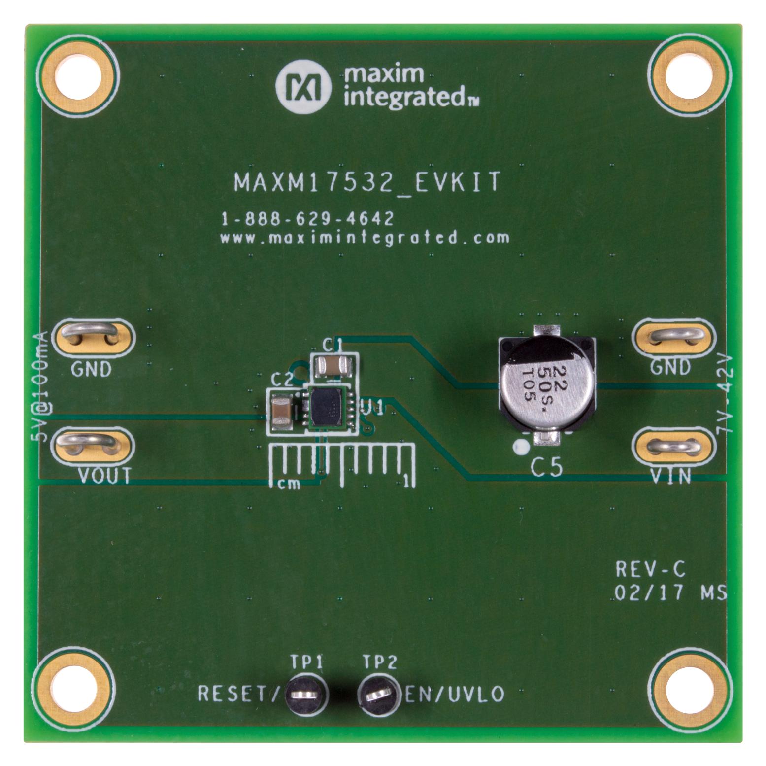 MAXM17532EVKIT# EVAL BOARD, SYNC STEP DOWN CONVERTER MAXIM INTEGRATED / ANALOG DEVICES