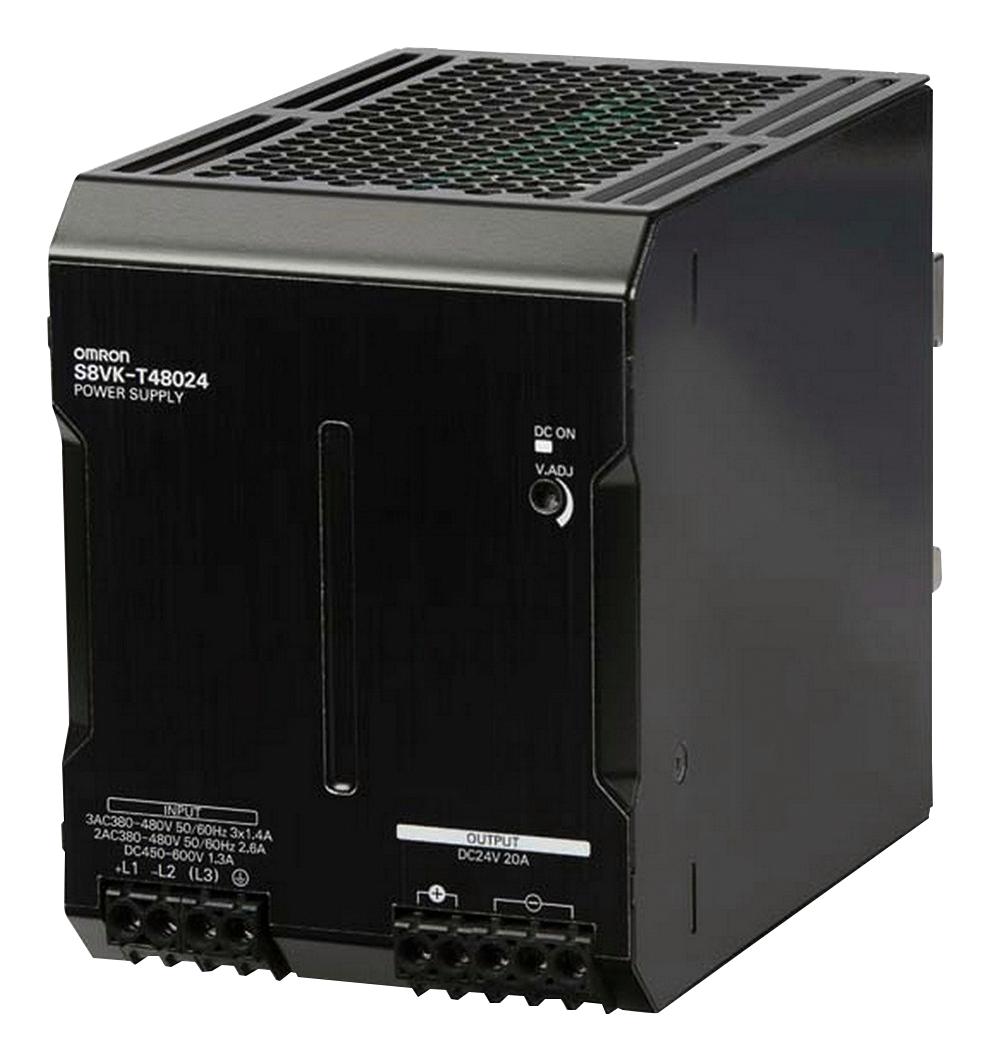 S8VK-T48024 POWER SUPPLY, AC-DC, 24V, 20A OMRON