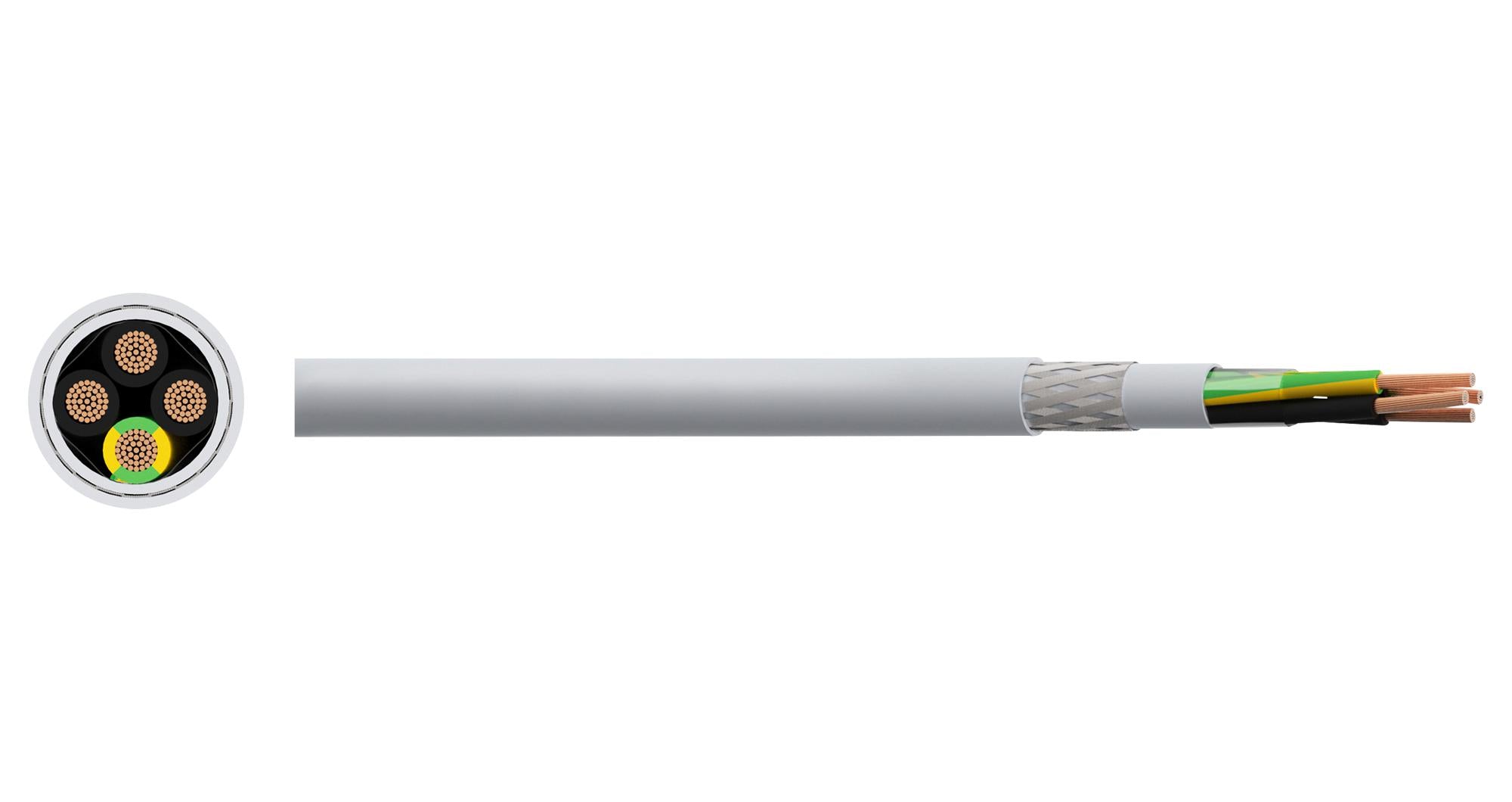 PP001577 SHLD FLEX CABLE, 7COND, 2.5MM2, 50M MULTICOMP PRO