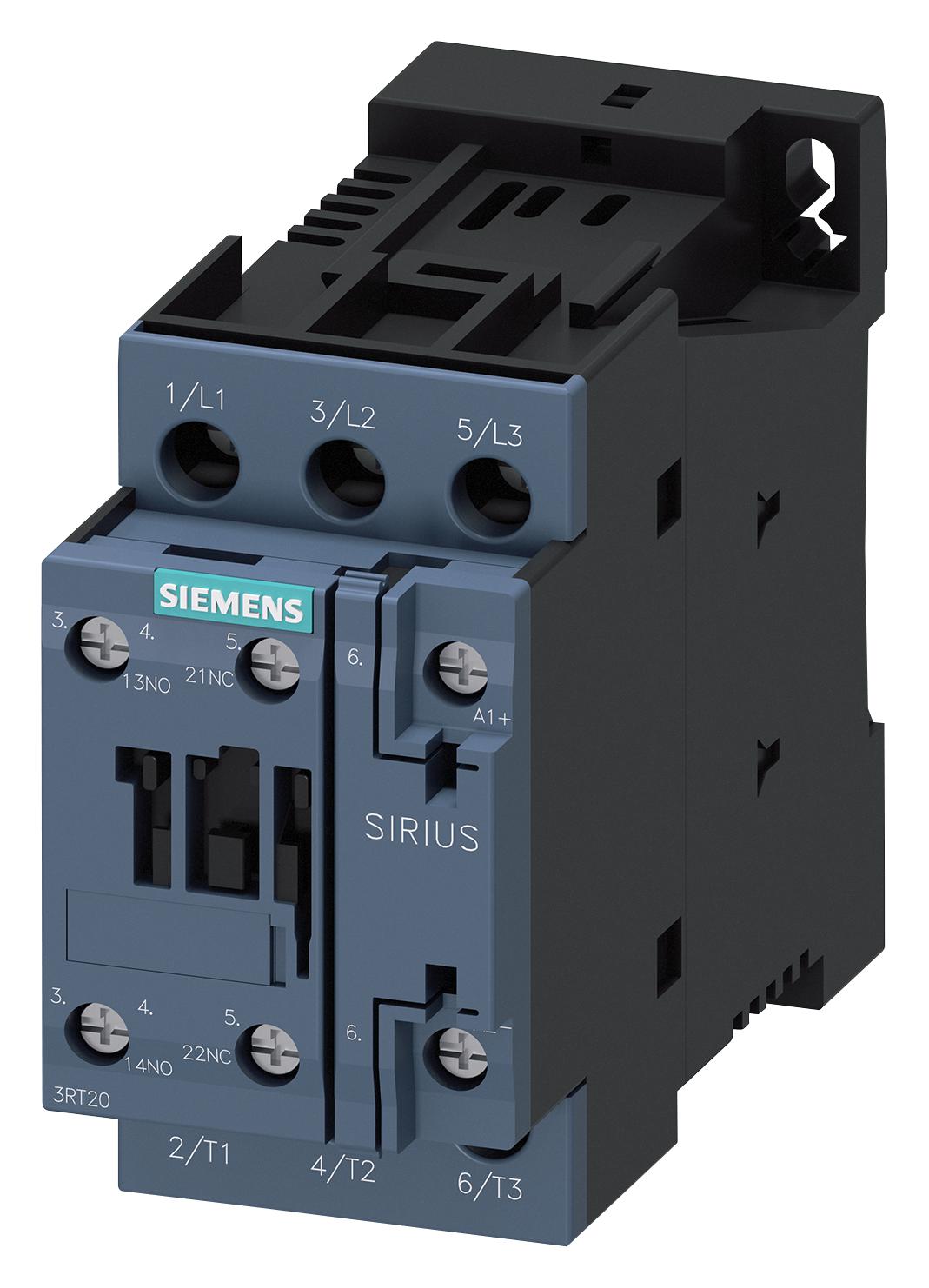 3RT2025-1BB40 CONTACTOR, 3PST-NO, 24V, PANEL/DINRAIL SIEMENS