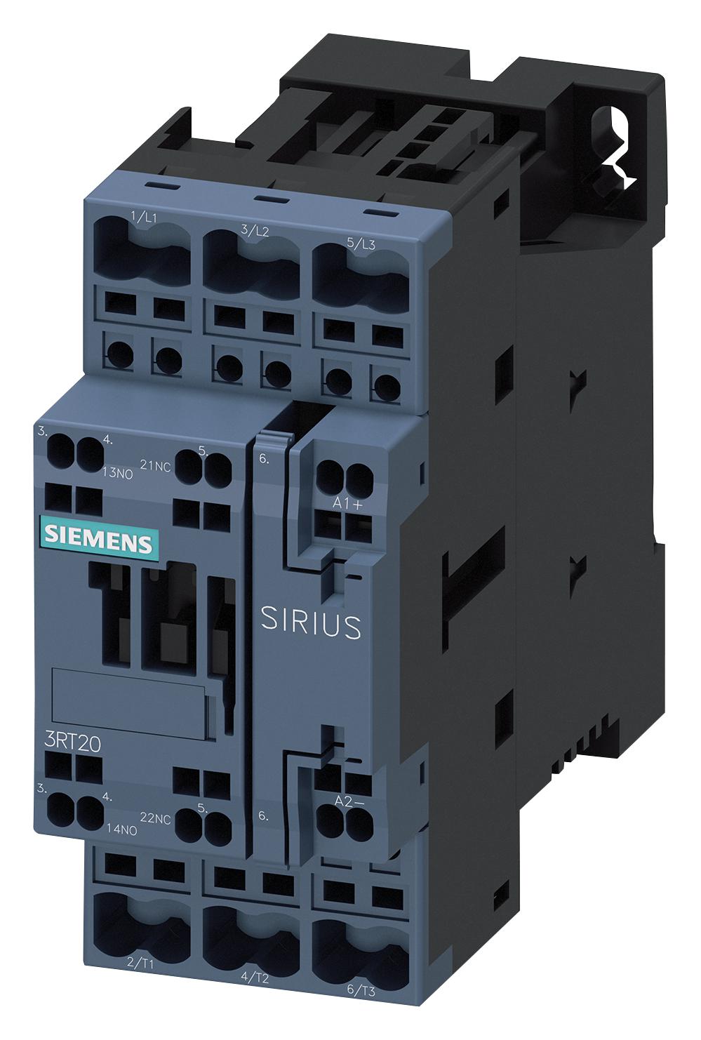 3RT2026-2BB40 CONTACTOR, 3PST-NO, 24V, PANEL/DINRAIL SIEMENS