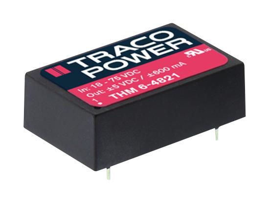 THM 6-0521 DC-DC CONVERTER, MEDICAL, 2 O/P, 6W TRACO POWER