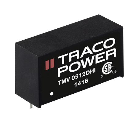 TMV 0512DHI DC-DC CONVERTER, 2 O/P, 1W TRACO POWER