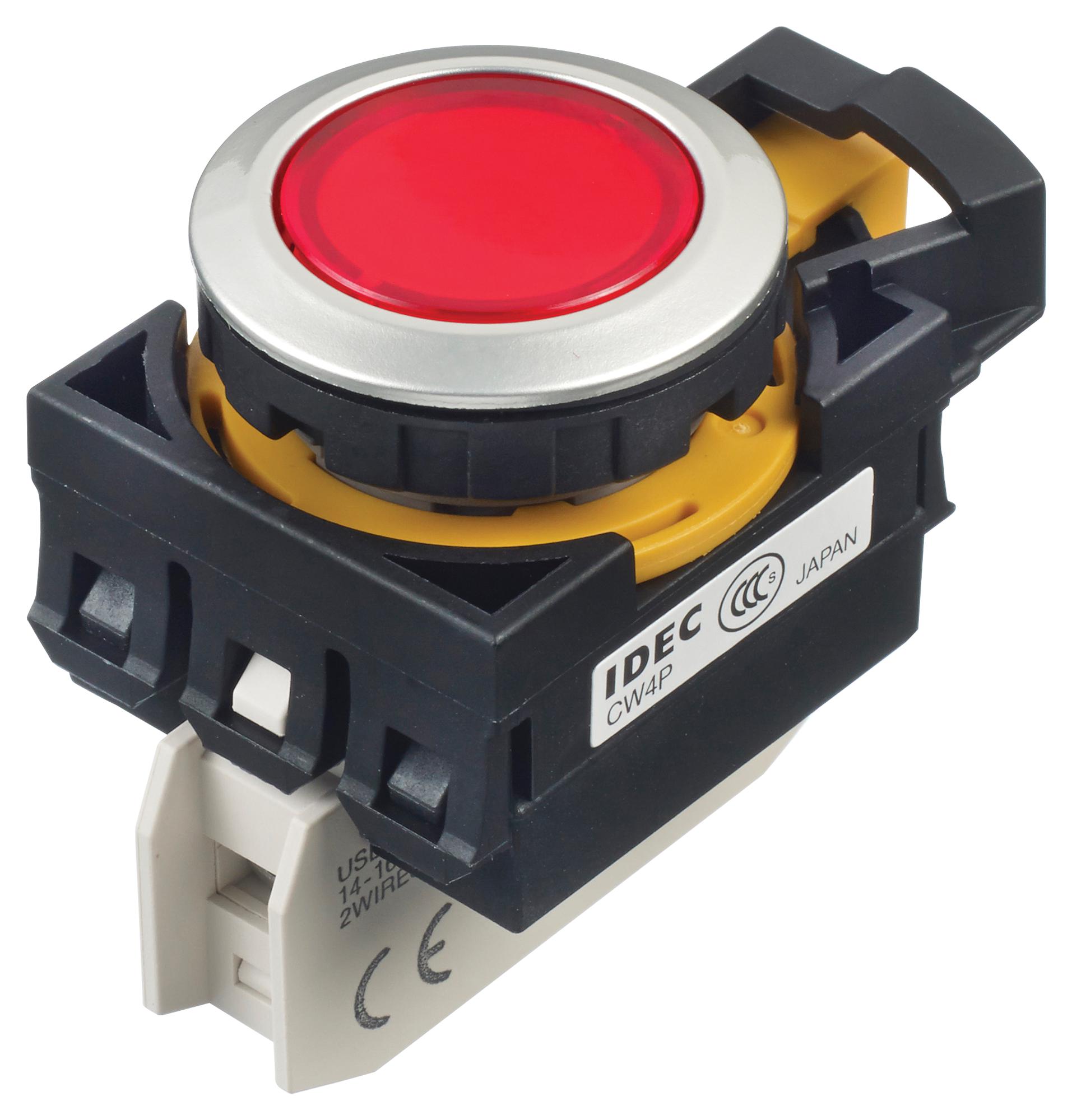 CW4P-1EQM4R PILOT LIGHT, RED, 22MM, 240VAC IDEC