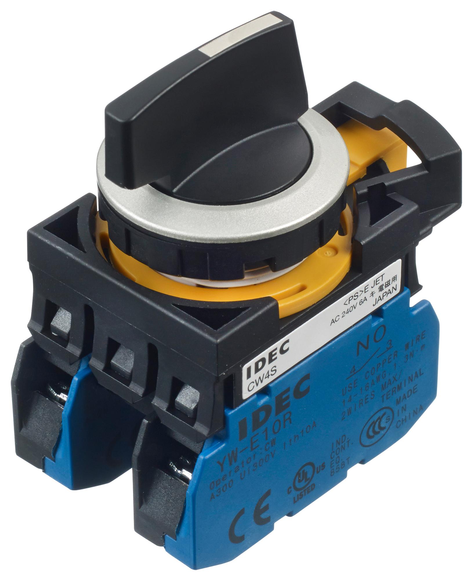 CW4S-31LE20 ROTARY SWITCH, 3 POS, 10A, 240VAC IDEC