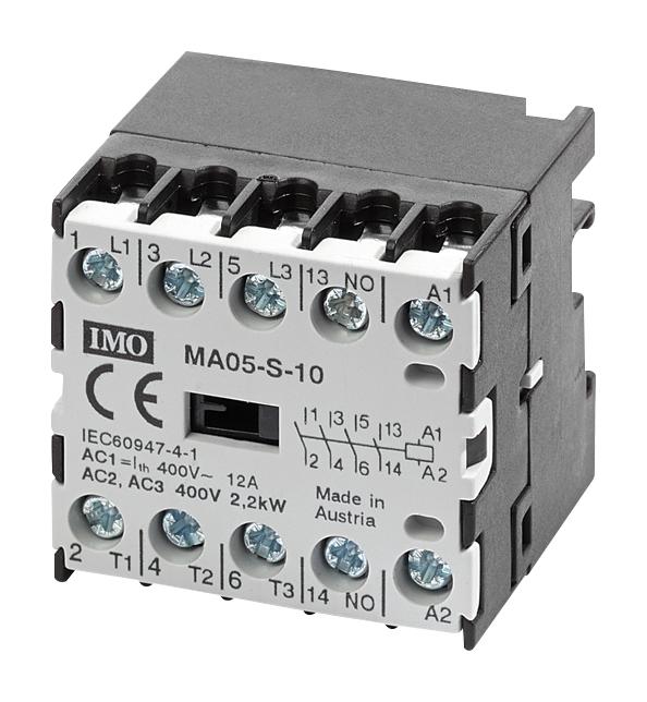 MA05-S-10230AC CONTACTOR, 3PST-NO, 230V, DIN RAIL IMO PRECISION CONTROLS
