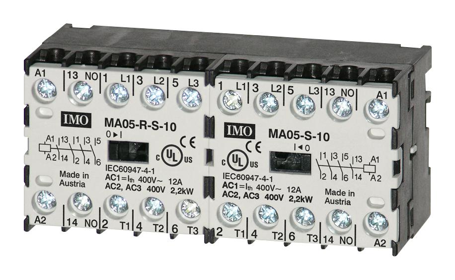 MA05-R-S-0124DC CONTACTOR, 3PST-NO, 24V, DIN RAIL IMO PRECISION CONTROLS