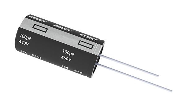 ESK107M025AE3EA CAP, 100µF, 25V, 20% KEMET