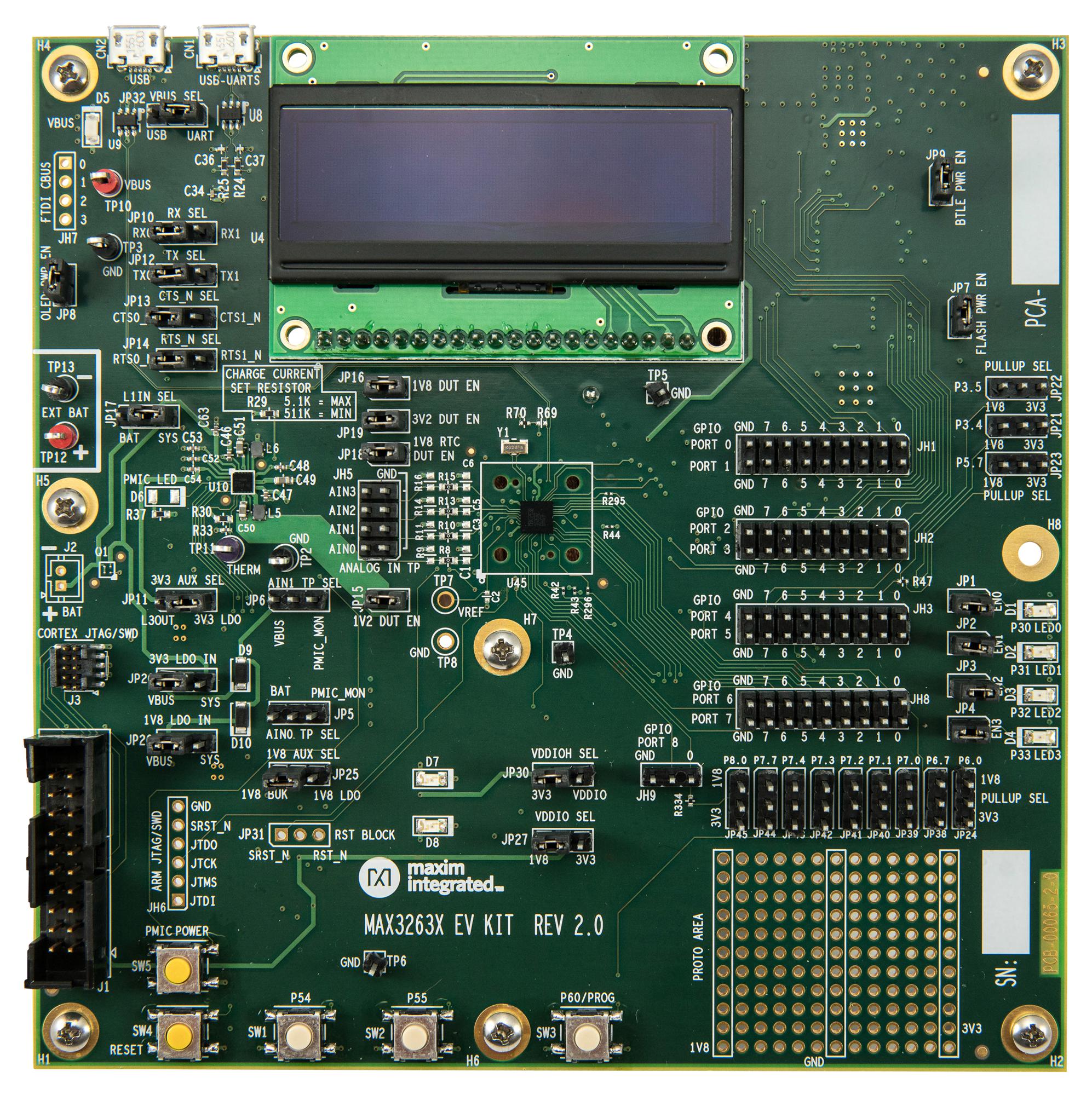 MAX32631-EVKIT# EVAL BOARD, ARM CORTEX-M4F MCU MAXIM INTEGRATED / ANALOG DEVICES
