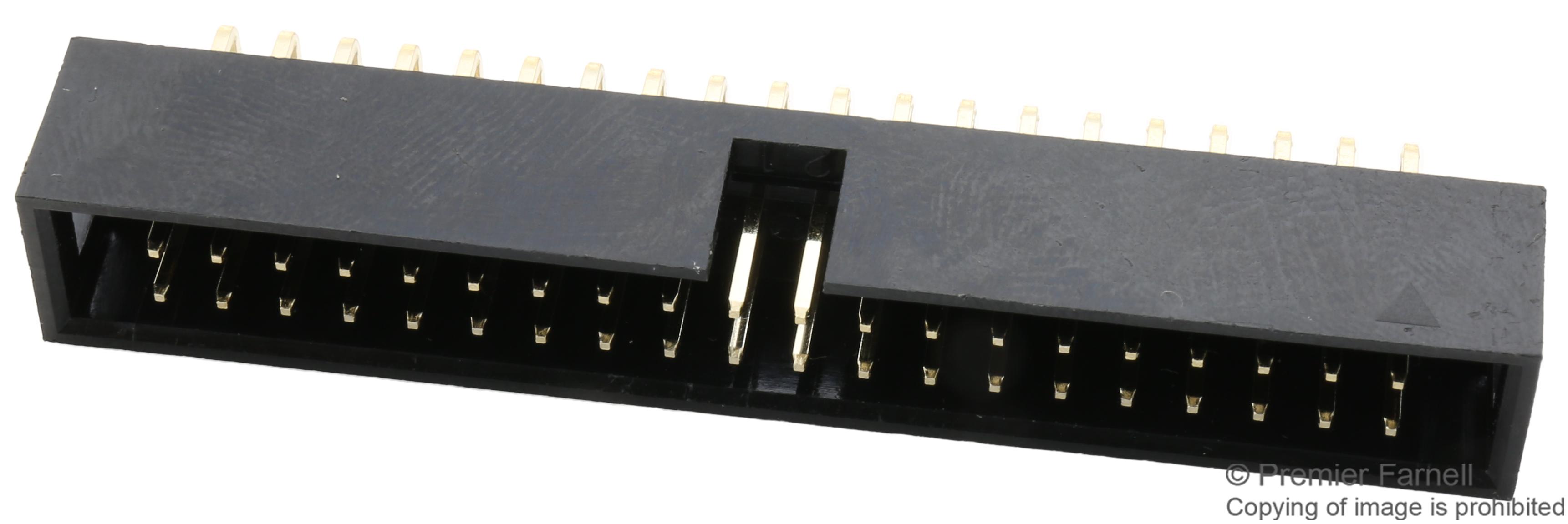 MC-254-40-00-RA-DIP CONN, HEADER, R/A, 40POS, 2ROW, 2.54MM MULTICOMP PRO