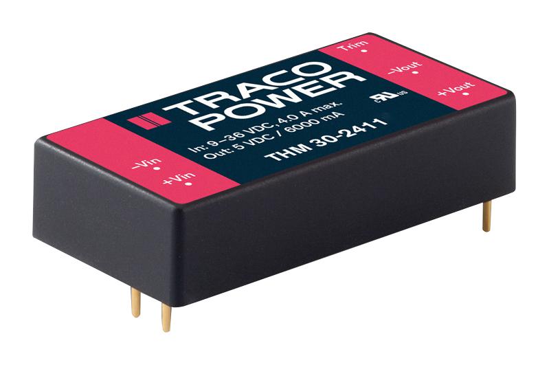 THM 30-4822 DC-DC CONVERTER, MEDICAL, 2 O/P, 30W TRACO POWER