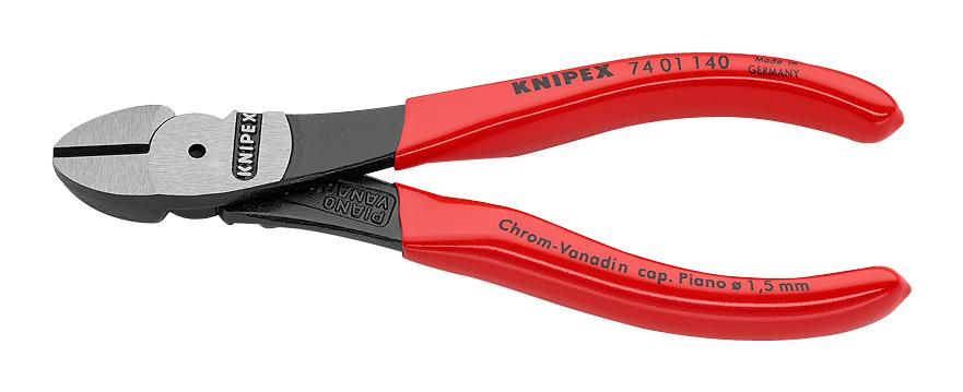 74 01 140 WIRE CUTTER, DIAGONAL, 3.1MM, 140MM KNIPEX