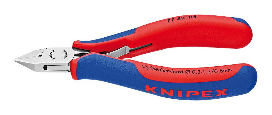 77 42 130 WIRE CUTTER, DIAGONAL, 1.6MM, 130MM KNIPEX
