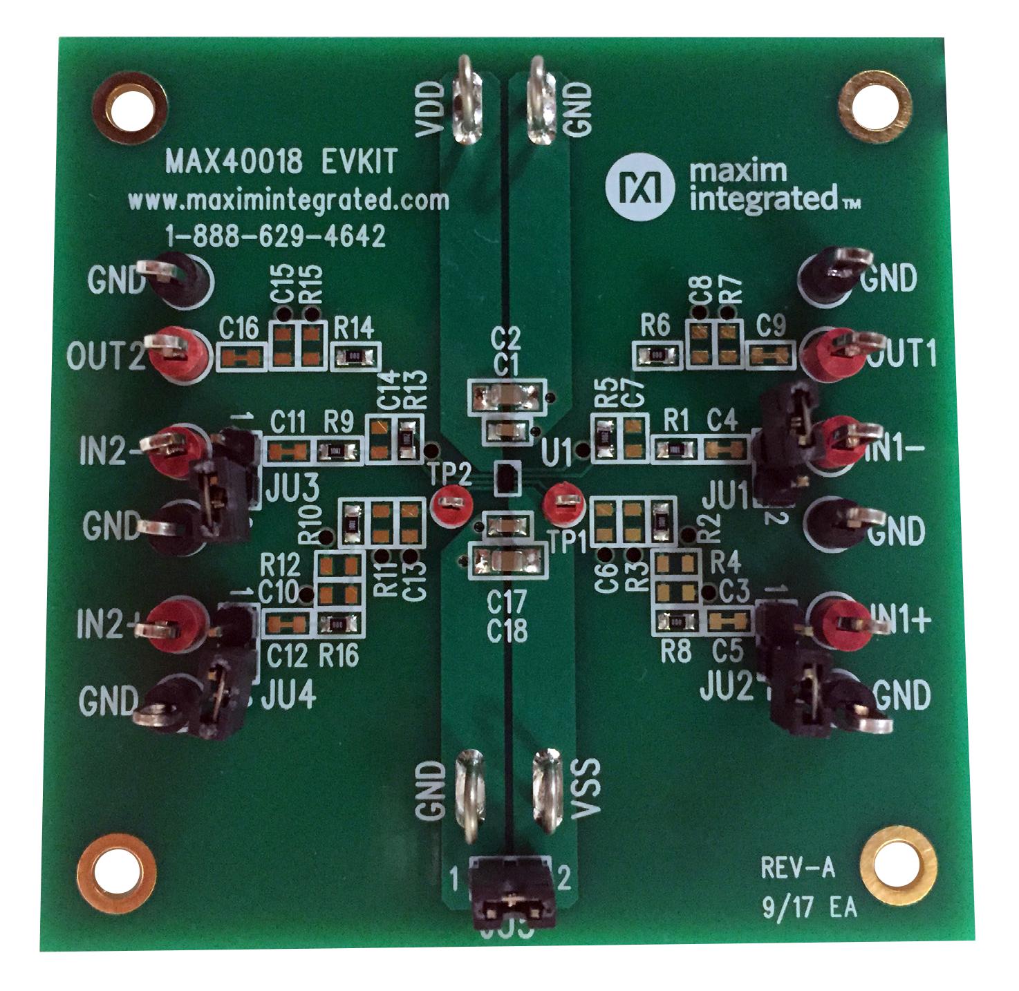 MAX40018EVKIT# EVAL KIT, DUAL-OPERATIONAL AMPLIFIER MAXIM INTEGRATED / ANALOG DEVICES