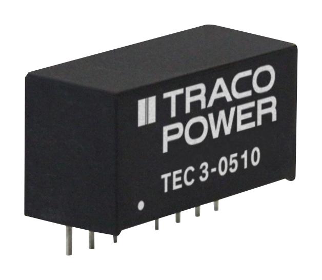 TEC 3-0922 DC-DC CONVERTER, 2 O/P, 3W TRACO POWER