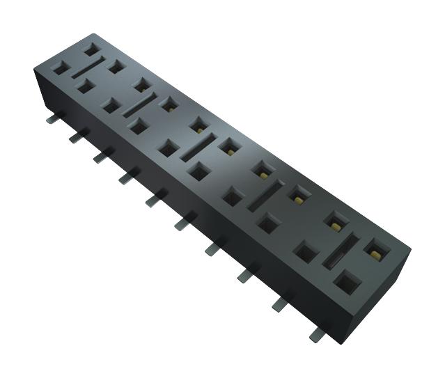HLE-105-02-L-DV-BE-A CONNECTOR, RCPT, 10POS, 2ROW, 2.54MM SAMTEC