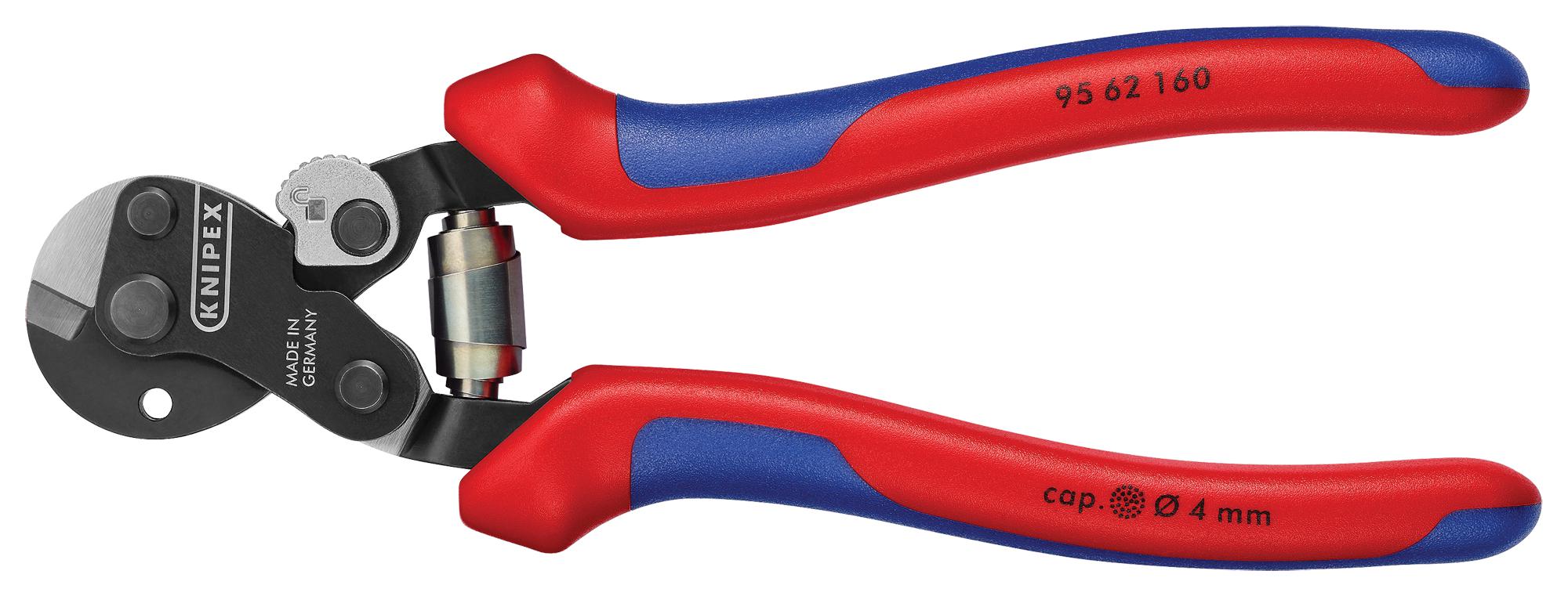 95 62 160 WIRE ROPE CUTTER, 6MM, 160MM KNIPEX