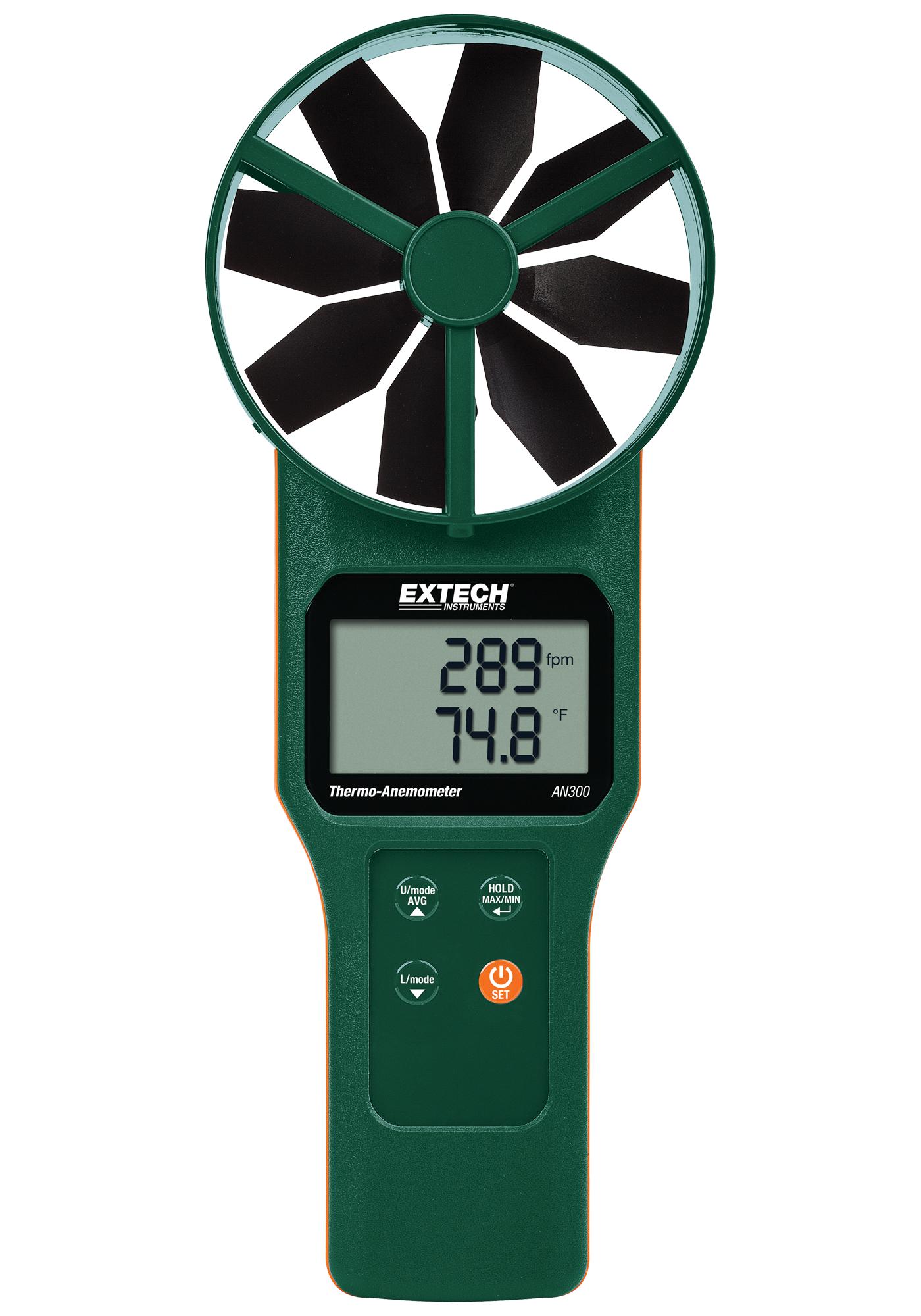 AN300 LARGE VANE THERMO-ANEMOMETER, 30M/S EXTECH INSTRUMENTS