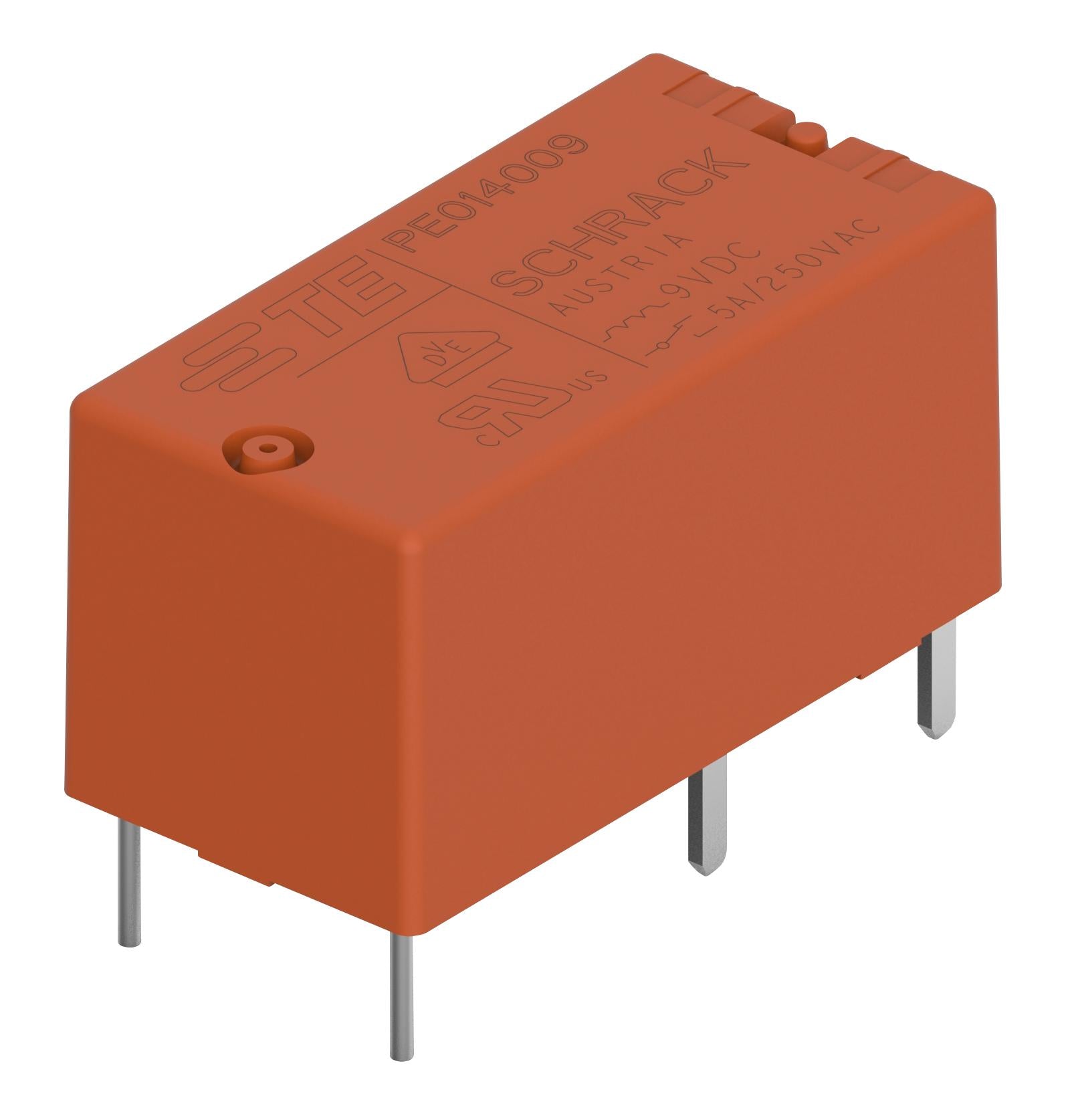PE014009 POWER RELAY, SPDT, 5A, 250VAC, TH SCHRACK - TE CONNECTIVITY