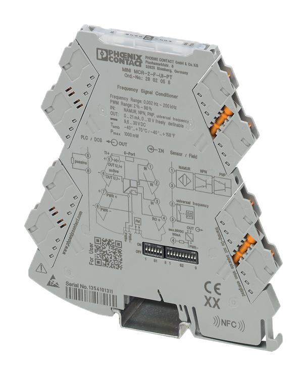 2902058 FREQUENCY TRANSDUCER, 1CH, 24V, DIN RAIL PHOENIX CONTACT