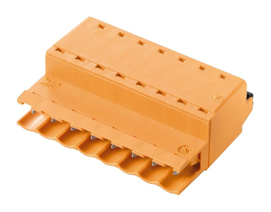 1335390000 TERMINAL BLOCK, PLUGGABLE, 8POS, 12AWG WEIDMULLER