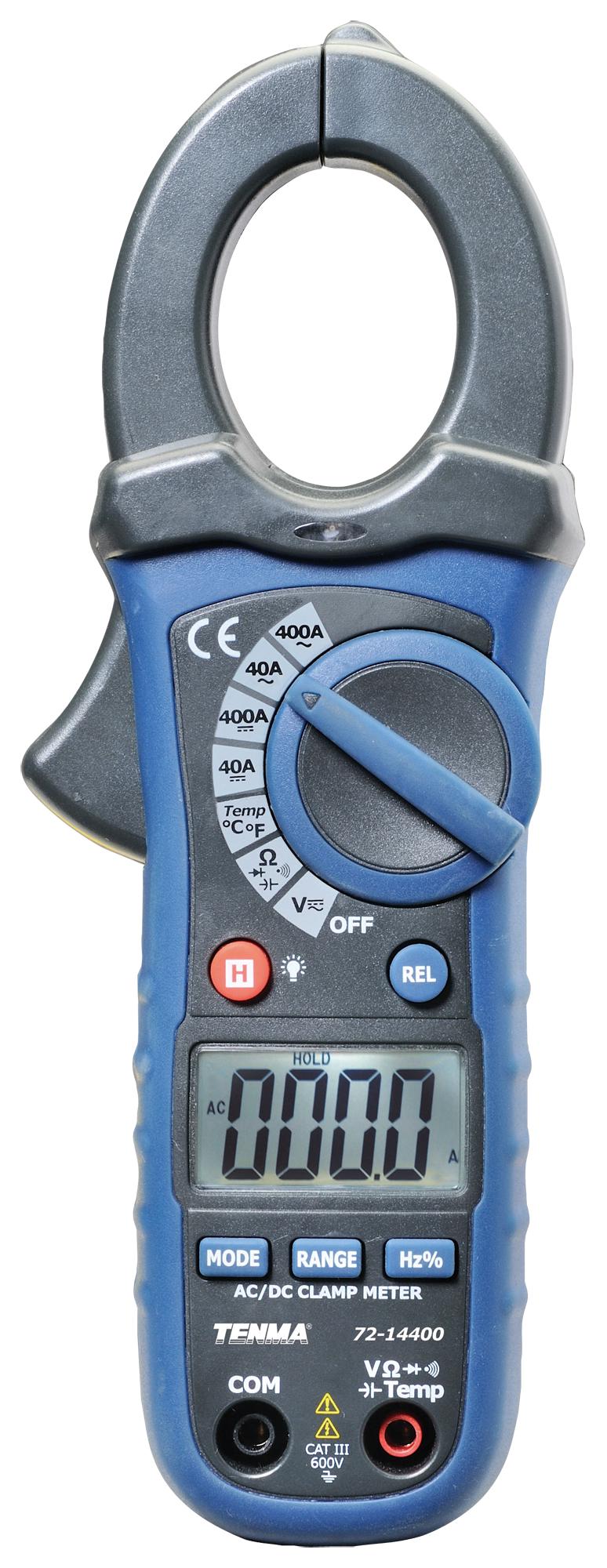 72-14400 CLAMP METER, 400A, 600V, 30MM TENMA