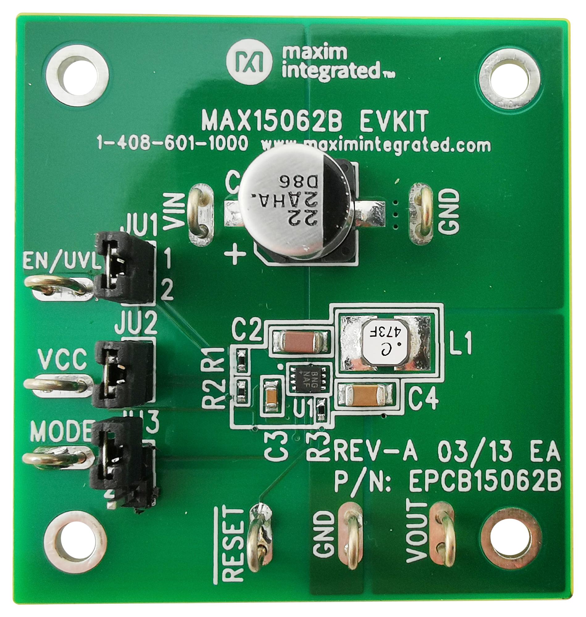 MAX15062BEVKIT# EVAL KIT, SYNC BUCK DC-DC CONVERTER MAXIM INTEGRATED / ANALOG DEVICES