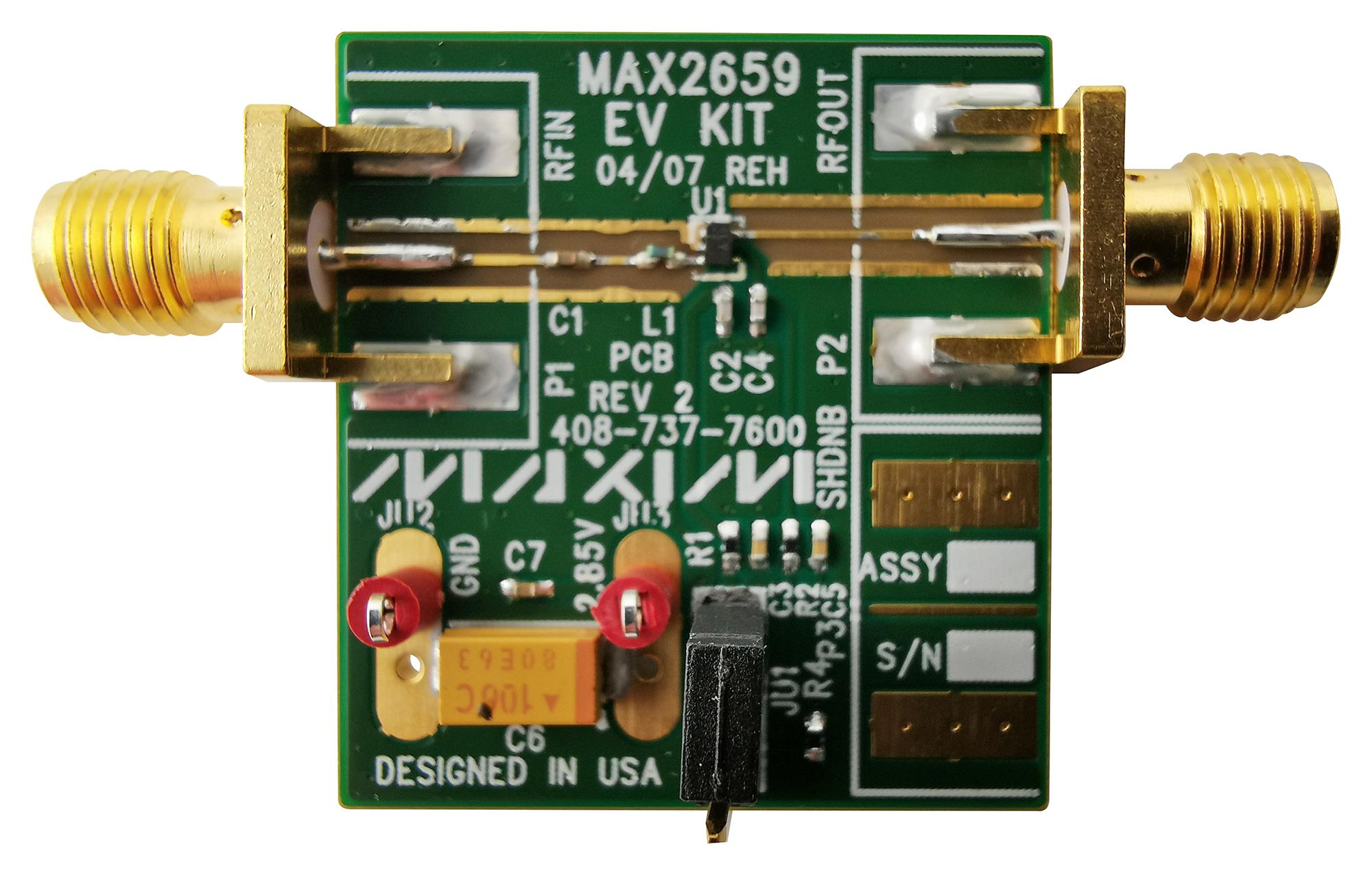 MAX2659EVKIT+ EVAL KIT, GPS/GNSS LOW NOISE AMPLIFIER MAXIM INTEGRATED / ANALOG DEVICES