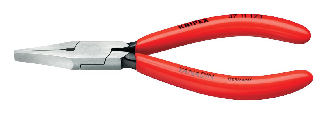 37 11 125 FLAT NOSE PLIER, 125MM KNIPEX