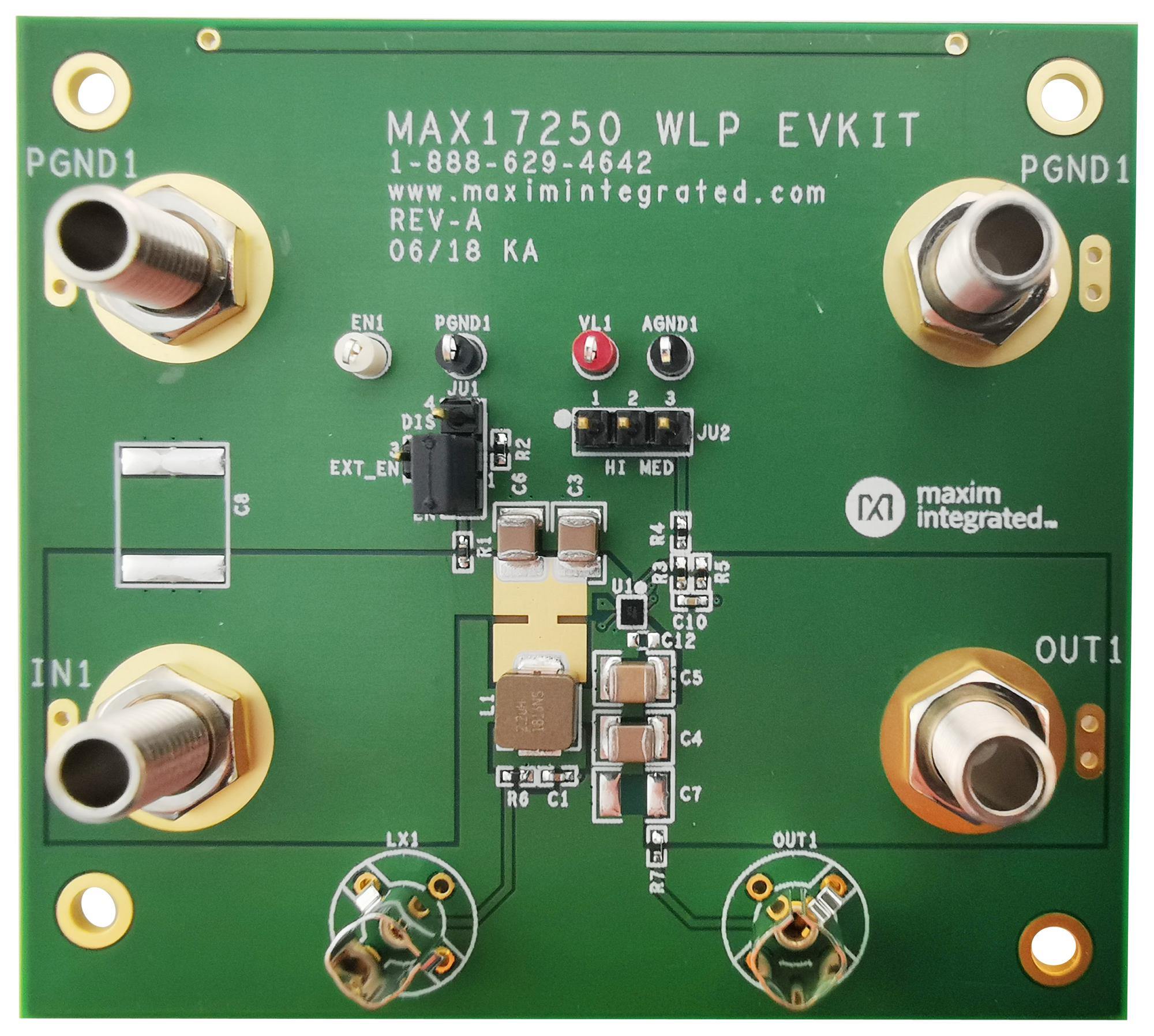 MAX17250EVKIT#WLP EVAL KIT, SYNCHRONOUS BOOST CONVERTER MAXIM INTEGRATED / ANALOG DEVICES