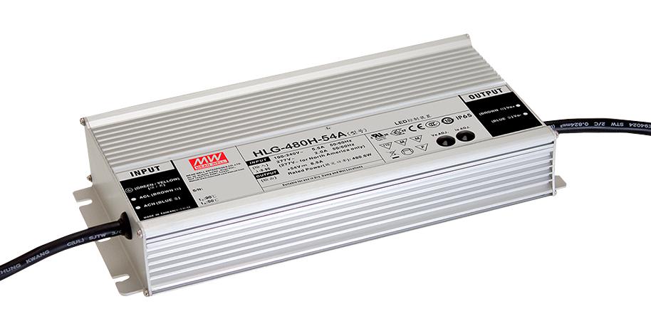 HLG-480H-24A LED DRIVER PSU, AC-DC, 24V, 20A MEAN WELL