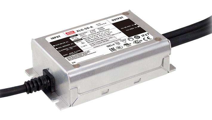 XLG-50-A LED DRIVER PSU, AC-DC, 54V, 1A MEAN WELL