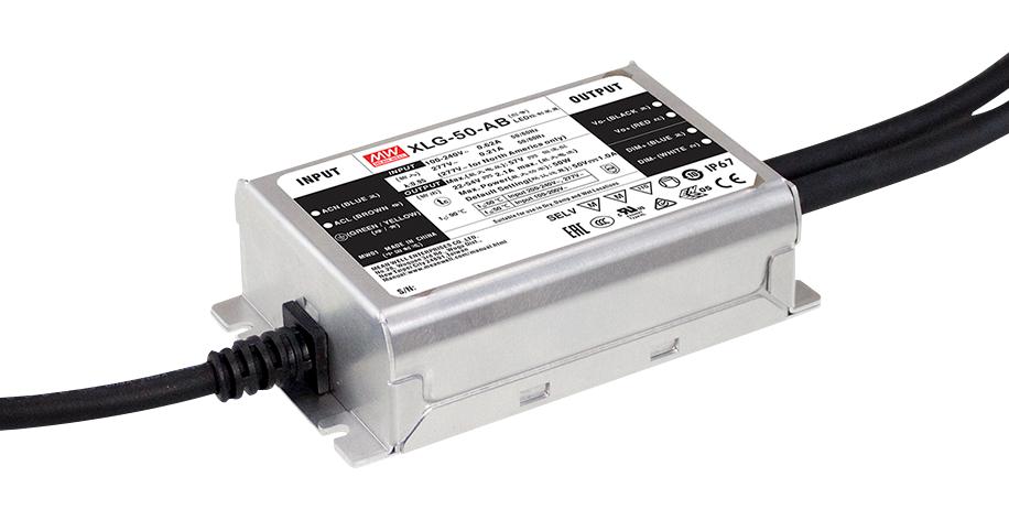 XLG-50-AB LED DRIVER PSU, AC-DC, 54V, 1A MEAN WELL