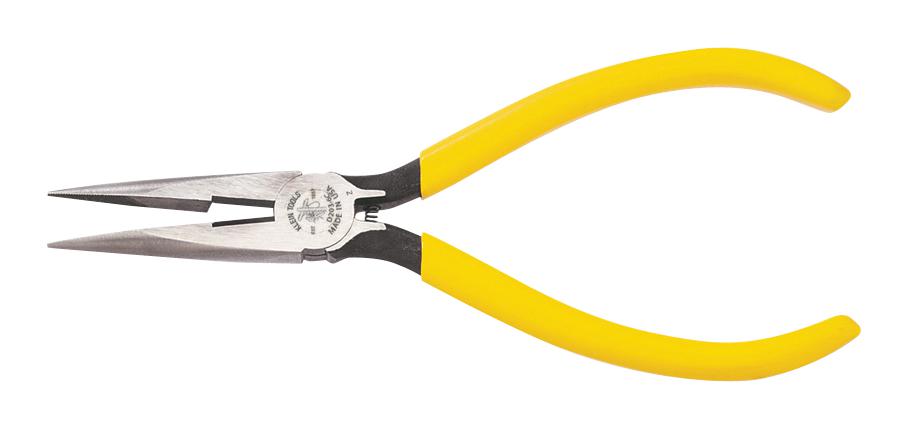 D2036C LONG NOSE PLIER, SIDE CUTTING, 168.3MM KLEIN TOOLS