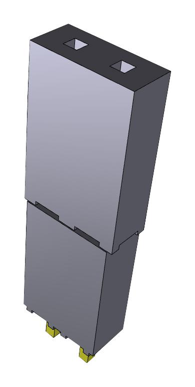 ESQ-102-33-G-S CONNECTOR, 2POS, RCPT, 2.54MM, THT SAMTEC