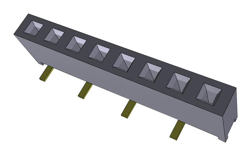 MMS-108-02-L-SV CONNECTOR, RCPT, 8POS, 1ROW, 2MM SAMTEC