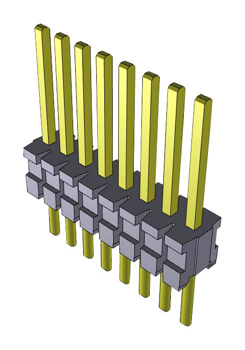 TMS-108-02-L-S CONNECTOR, HEADER, 8POS, 1ROW, 1.27MM SAMTEC