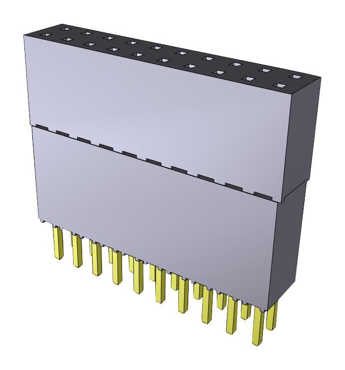 ESQ-110-44-T-D CONNECTOR, 20POS, RCPT, 2.54MM, THT SAMTEC