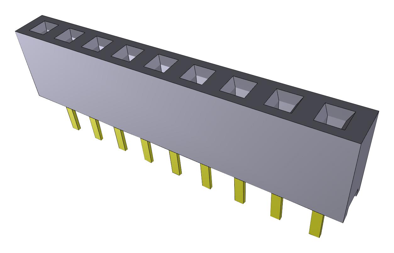 MMS-109-01-L-SV CONNECTOR, RCPT, 9POS, 1ROW, 2MM SAMTEC