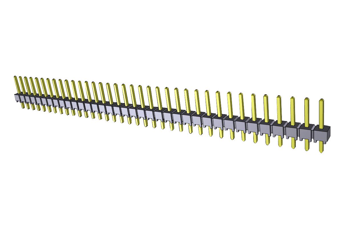 TSW-136-07-G-S CONNECTOR, HEADER, 36POS, 1ROW, 2.54MM SAMTEC