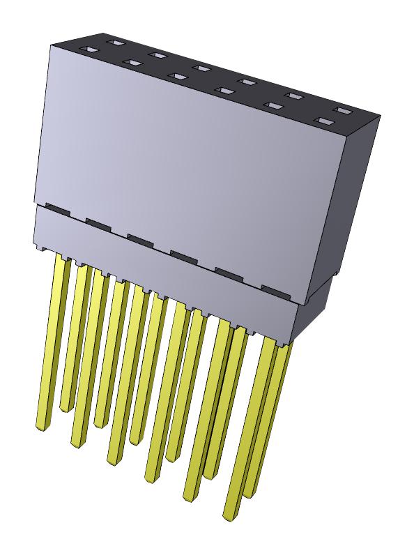 ESQ-106-14-T-D CONNECTOR, 12POS, RCPT, 2.54MM, THT SAMTEC