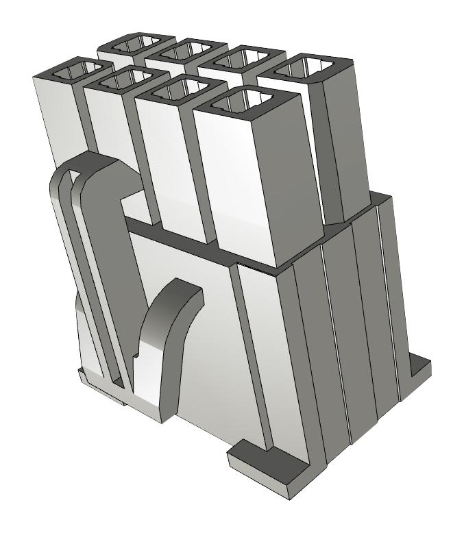 IPBD-04-D RCPT HOUSING, 8POS, LCP, 4.19MM SAMTEC