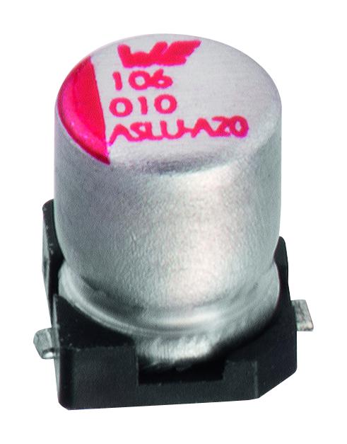 865090168010 CAP, 22UF, 6.3V, ALU ELEC, SMD WURTH ELEKTRONIK