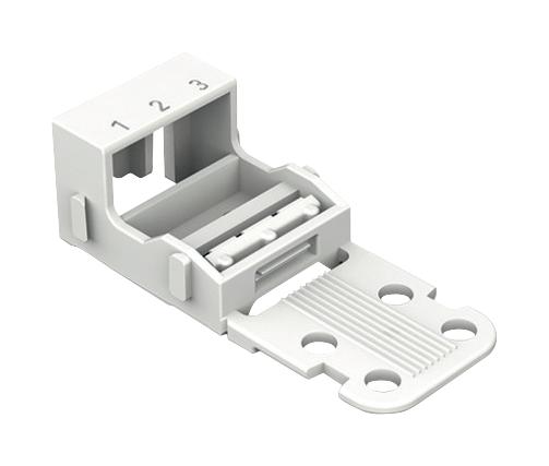 221-513 MOUNTING CARRIER, WHITE, 3COND TB WAGO