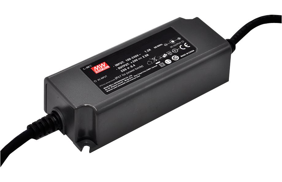 OWA-60E-12 ADAPTER, AC-DC, 12V, 5A MEAN WELL
