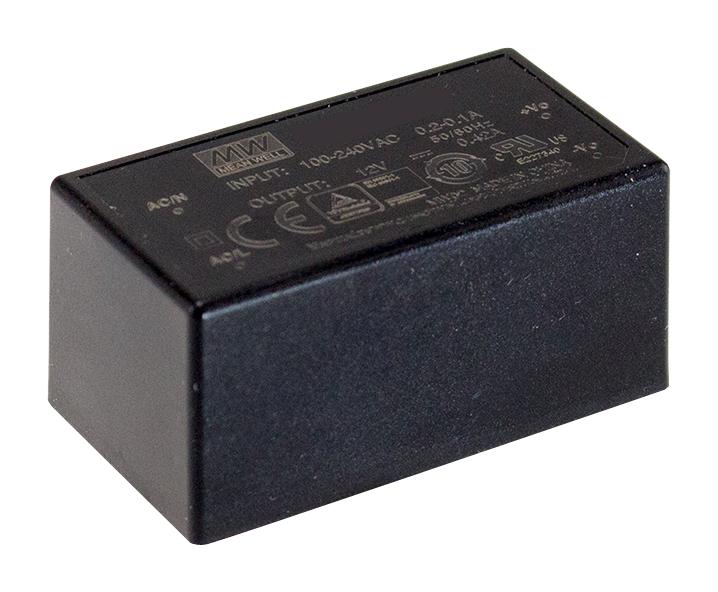 MPM-05-5 POWER SUPPLY, AC-DC, 5V, 1A MEAN WELL