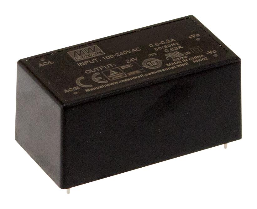 MPM-15-5 POWER SUPPLY, AC-DC, 5V, 3A MEAN WELL