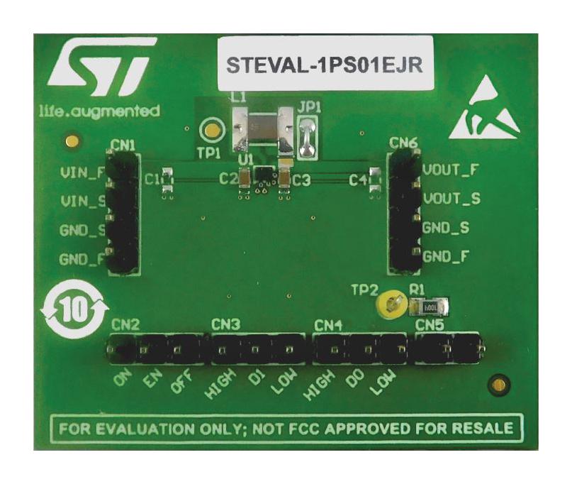 STEVAL-1PS01EJR EVAL BOARD, SYNCHRONOUS BUCK CONVERTER STMICROELECTRONICS